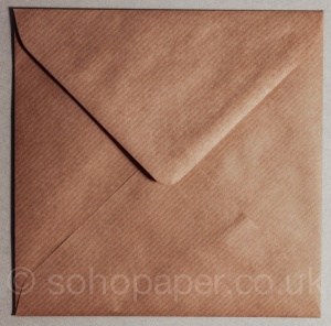 Kraft Ribbed Envelopes 130 x 130mm